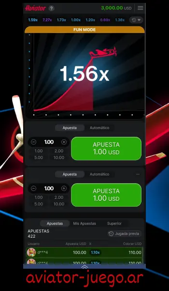 Descripción del juego Aviator en 1xBet